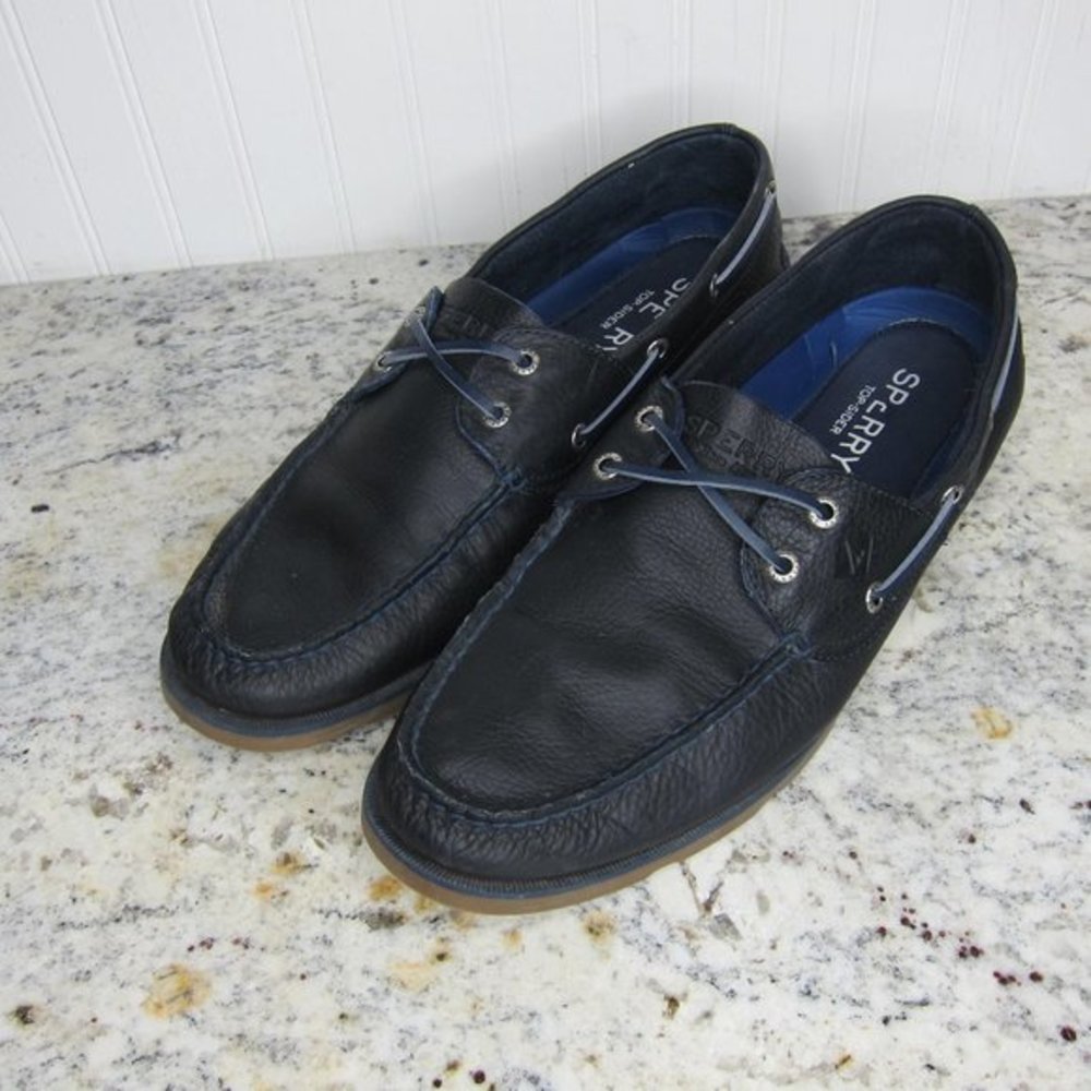 Sperry Leeward 2 Eye Cross Lace Loafers Size 12